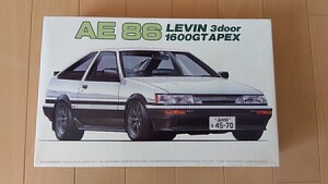 フジミ 1/24 ハチロク レビン AE86 3ドア 1600GT APEX 未組立