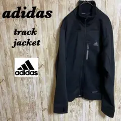 【589】adidas アディダス　トラックジャケット　ブラック