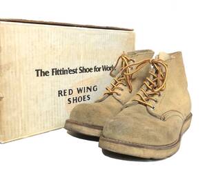 RED WING レッドウィング 8167 半円犬タグ アイリッシュセッター ホーソーンアビレーン ブーツ シューズ スウェード ベージュ 8E 26㎝位