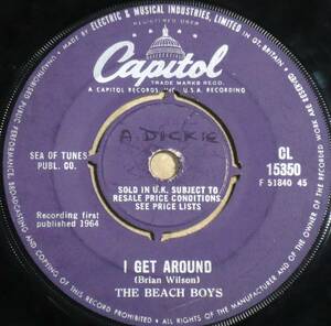 英シングル●THE BEACH BOYS／I Get Around（レコードコレクターズ2016年7月号ビーチ・ボーイズ・ベストソングス3位）全米1位