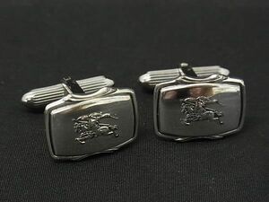 ■美品■ Burberrys バーバリーズ SV925 カフリンクス カフスボタン アクセサリー 紳士 メンズ シルバー系 DG1771