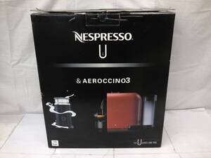 ●【未使用】NESPRESSO U ネスプレッソ ユー ハンドルセットBK D50-BK-A3B D50 2016年製 コーヒーメーカー