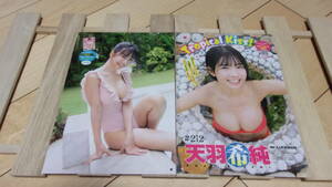 天羽希純★＃2i2・ダイナマイトガール★彡雑誌切抜B5ラミネート11P＆両面ポスター１枚★T164B84W58H84★美乳・美脚・美尻《G47》