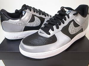 【送料無料 即決】NIKE AIR FORCE 1 Bシルバースネーク 25.5cm US7.5新品3MリフレクティブSILVER SNAKE 黒蛇エアフォース1ヘビ柄DJ6033-001