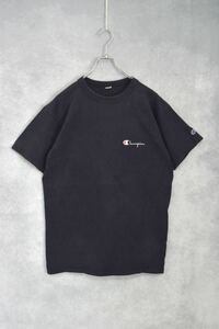 【 80s champion 】 ブラック スクリプト コットン Tシャツ / size m / 80年代 アメリカ製 チャンピオン USA製 バインダーネック