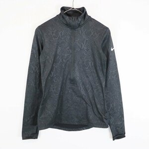 NIKE ナイキ DRY-FIT ハーフジップ ジャージ アウトドア キャンプ スポーツ テック系 ブラック (メンズ S) N5623