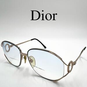 Christian Dior ディオール 眼鏡 度入り 二重焦点レンズ ケース付