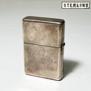 京都⑥ 喫煙具 ZIPPO ジッポ スターリングシルバー 1999年 総重量：61g 火花確認済 銀無垢 ライター