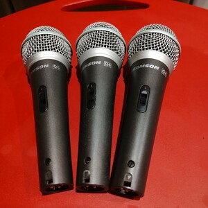 Samson Q6 Dynamic Microphone　３個セット　サムソン　 ダイナミックマイク　Q6