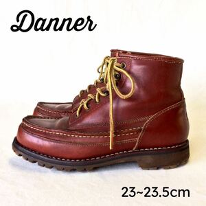 送料無料 Danner ダナー ハイカット ブーツ ワークブーツ ビブラムソール 23cm ビンテージ デッドストック 本革 レザー 男女兼用 登山