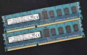 8GB (4GB 2枚組) DDR3L PC3L-12800R DDR3L-1600 REG 240pin ECC Registered 1Rx4 SK-Hynix サーバー MacPro向け (管:SA6072 x3s