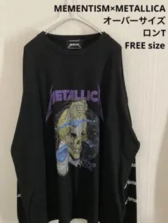 美品　MEMENTISM×METALLICA メタリカ　ロンT ビックロゴ　黒