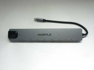 Hurple Type-C USBハブ USB3.0 PD充電対応 SDカードリーダー内蔵 有線LANポート搭載 HDMI出力 Switchドックとして使用可能