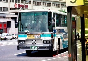 【 バス写真 Lサイズ 】 西鉄 懐かしのS型1987年式 ■ 8239福岡22か3869
