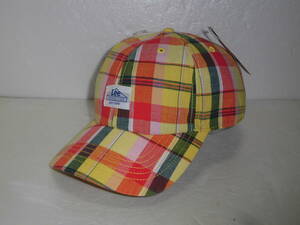 定価3960円 Lee キャップ チェック柄 YEL リー 帽子 LE LOW CAP MADRAS CHECK