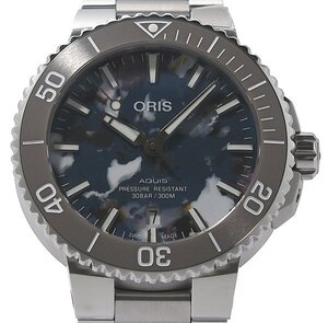 ★未使用！ORIS オリス Aquis アクイス デイト アップサイクル 01 733 7766 4150 自動巻き メンズ ★