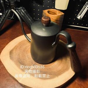 新品 超高品質 ステンレス製 細口 コーヒーポット 頑丈 キャンプ用 600ml アウトドア 25×8.5×14cm