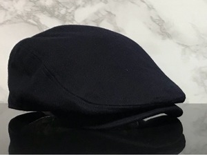 【未使用品】131E 上品★TOMMY HILFIGER トミー ヒルフィガ－ ハンチング 帽子 CAP 上品で高級感のあるダークネイビー♪《Size 57㎝位》