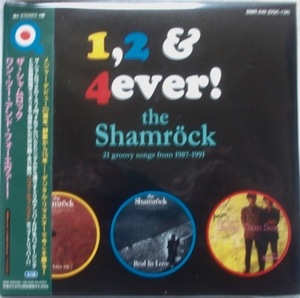 完全限定生産紙ジャケットCD帯付美品/THE SHAMROCK ザ・シャムロック『1,2＆4ever (ポニーキャニオン時代のBEST盤)』モッズ　MODS