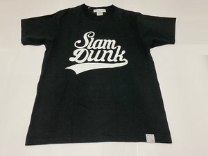 SLAM DUNK スラムダンク 半袖Tシャツ ブラック 天才タグ Mサイズ　 展示未使用品