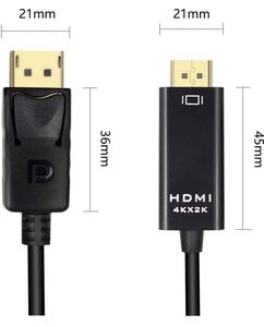 Displayport to HDMI 変換ケーブル DP MaletoHDMI