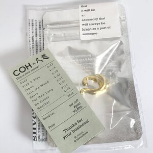 【新品・タグ付・定価9,800円】COH×久遠 Ear cuff gold silver925 コー くおん イヤーカフ　