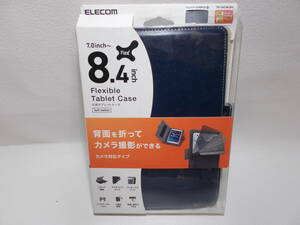 エレコム タブレット 汎用 ケース 8インチ ブックタイプ ファブリック カメラ対応 ブラック 7インチ 7.9インチ 8インチ 8.4インチ a-12