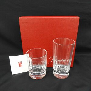 【美品】Baccarat バカラ カプリ タンブラー ロックグラス+ハイボールグラス 2個セット 箱付 11607123 0619