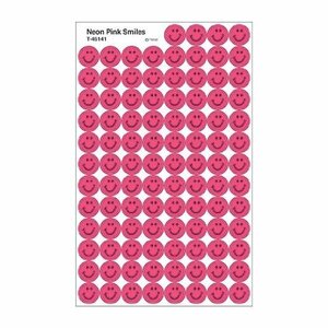 TREND トレンド Stickers Neon Pink Smiles ごほうびシール ニコニコ ピンク ごほうび ８００枚パック [T46141]