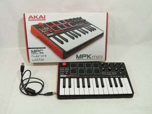 Akai Professional アカイプロ AKAI MIDIキーボード コントローラー ミニ25鍵USB ベロシティ対応8ドラムパッド 音楽制作 MPK mini mk3