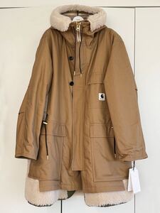 sacai Carhartt WIP Canvas Parka Siberian サカイ×カーハート メンズ キャンバス パーカー シベリアン【未使用】