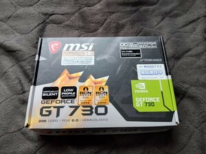 MSI N730K-2GD3H/LPV1 GT730 NDIDIA GEFORCE GT7300 2GB DDR3 PCIE 2.0 HDMI DL DIV PCI - Expressビデオカード グラフィックボード