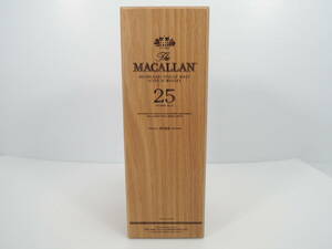 △※空びん※MACALLAN マッカラン 25YEARS OLD 2022年 空ボトル 箱あり 中身なし スコッチ ウイスキー/管理0805A31-01260001