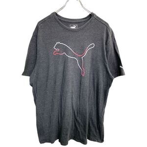 PUMA 半袖 プリント Tシャツ XLサイズ プーマ グレー 古着卸 アメリカ仕入 t2409-3439