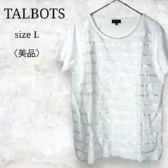 美品✨【タルボット】半袖Tシャツ　カットソー　プルオーバー　ボーダー　 L