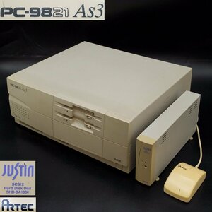 【宝蔵】NEC パーソナルコンピューター PC-9821As3/U2 Logitec SHD-BA1000U ARTEC MOUSE AM-29 通電確認済 現状品