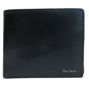 Paul Smith ポールスミス 財布 P305 シティエンボス CITY EMBOSS WALLET 牛革 ストライプ 小銭入れあり 二つ折り 定番