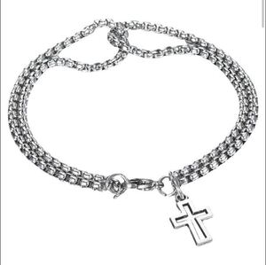 メンズ　ブレスレット　シルバー アクセサリー 十字架　 bracelet silver