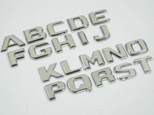 ★組み合せ★ベンツロゴエンブレムローマ字アルファーベッド レクサス アウディ BMW フォルクスワーゲン メルセデス V6 V8 V10 V12 BITURBO