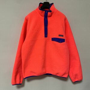 美品 希少 1989 年 パタゴニア スナップ T M USA アメリカ 製 patagonia snap T ピンク パープル フリースジャケット ビンテージ vintage