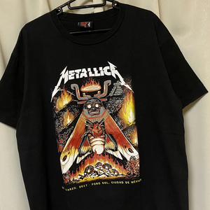 XLサイズ METALLICA メタリカ 2017年 メキシコ公演 バンド ツアー Tシャツ METAL メタル ROCK ロック 黒 ブラック レア MEXICO ビンテージ