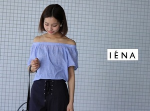 イエナスローブ SLOBE IENA★フレアスリーブ*オフショルダーブラウス／新品