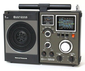 △ National Panasonic ラジオ AM/FM/SW RF-1180 【通電・受信確認済み】△REH02777　6バンドレシーバー 昭和レトロ アンティーク