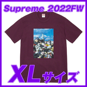 1768　Supreme _Trash Tee(Eggplant) XL / シュプリーム　トラッシュTee エッグプラント　XLサイズ 2022FW