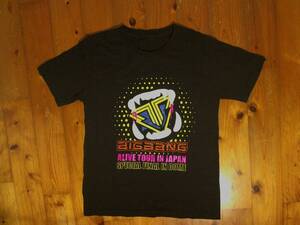 ☆微難有☆ビッグバン☆BIGBANG☆『ALIVE TOUR IN JAPAN』プリント半袖Tシャツ 黒　ブラック　レディースF