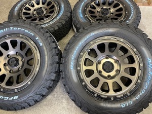 4本セット DELTA FORCE OVAL 16x7.0J 6/139.7 +38 MSP BFGoodrich All-Terrain T/A KO2 215/70R16 ホワイトレター ハイエース 200系