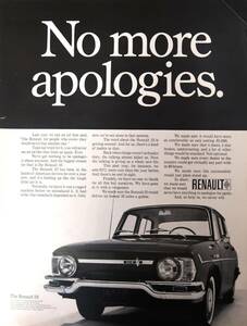 RENAULT ルノー 広告 1960年代 Renault 10 欧米 雑誌広告 ビンテージ ポスター風 インテリア LIFE アメリカ USA