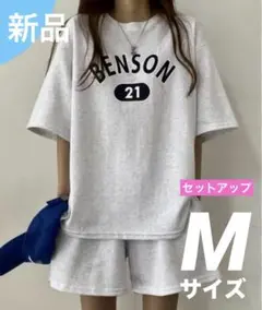 BENSON21 プリント ルーズTシャツショートパンツSET  Mサイズ