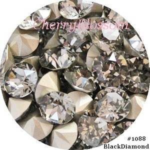 #1088*SS29*50粒*ブラックダイアモンド*スワロ*デコ*スワロフスキー*ＳＷＡＲＯＶＳＫＩ*クリスタライズ