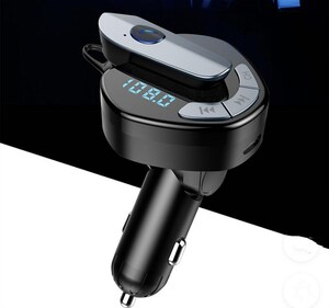 ＦＭトランスミッター　mp3　Bluetoothイヤホン　　ワンタッチ　車用充電